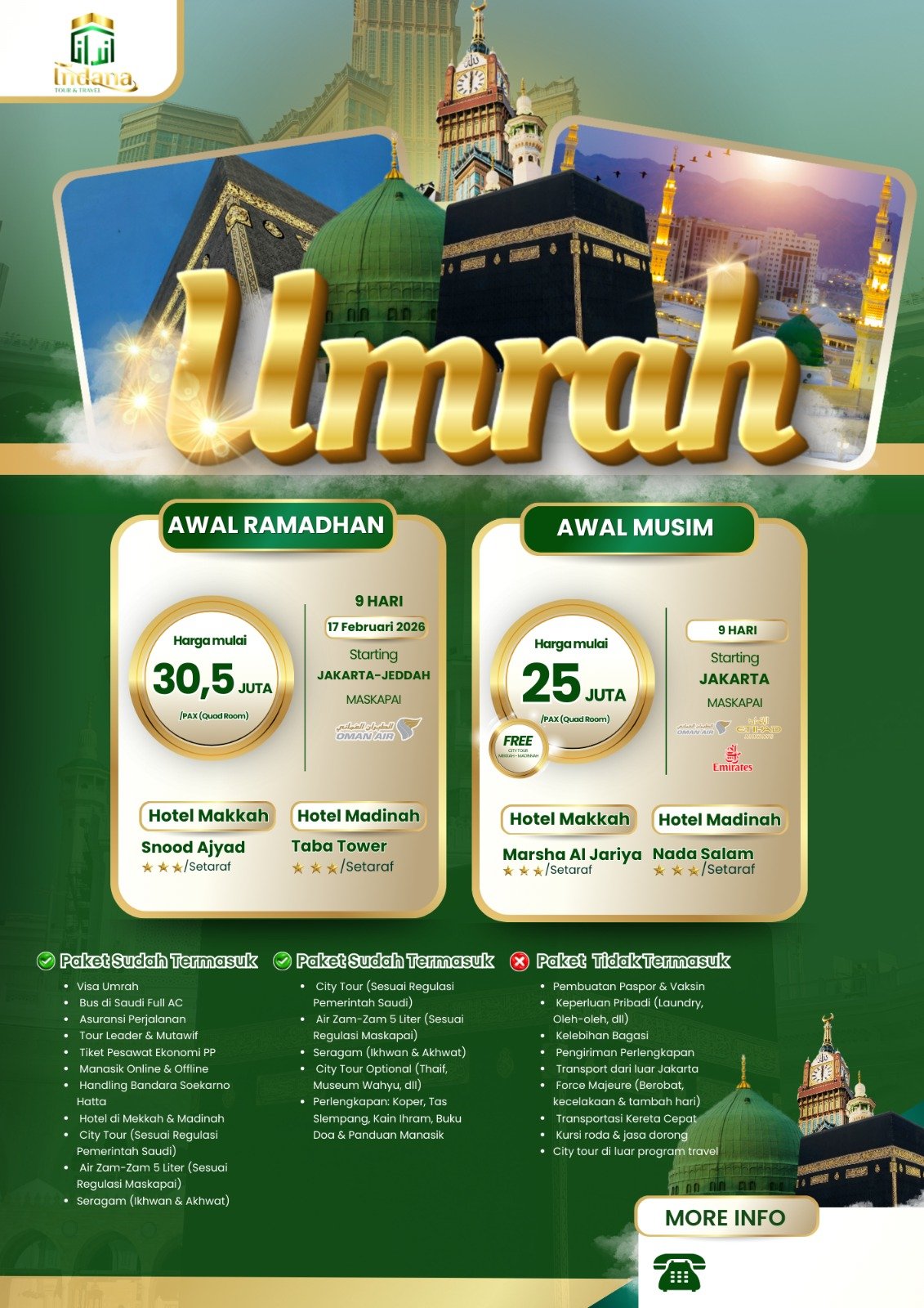 Paket Umrah Premium